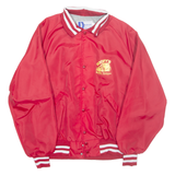 DUNBROOK Oregon Mens Varsity Jacket Red Nylon USA XL