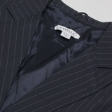 MARELLA Womens Blazer Jacket Black Viscose Striped M