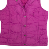 LANDS END Womens Gilet Purple Nylon S