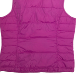LANDS END Womens Gilet Purple Nylon S