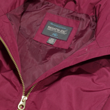 REGATTA Womens Rain Jacket Purple Hooded S