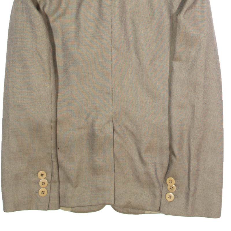 ARMANI COLLEZIONI Womens Blazer Jacket Beige Wool L