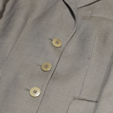 ARMANI COLLEZIONI Womens Blazer Jacket Beige Wool L
