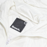 BENCH Mens Rain Jacket White Hooded S