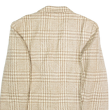 PENDLETON Womens Blazer Jacket Beige Wool Plaid XL