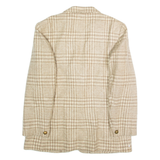 PENDLETON Womens Blazer Jacket Beige Wool Plaid XL