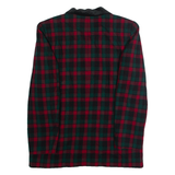 PENDLETON Womens Blazer Jacket Red Wool Plaid L