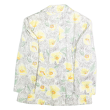 MAX&CO Womens Blazer Jacket White Floral M