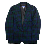 PENDLETON Mens Blazer Jacket Blue Wool Plaid L