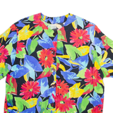 Womens Printed Blouse Black Viscose Floral M