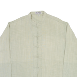 Womens Blouse Green High Neck Long Sleeve XL