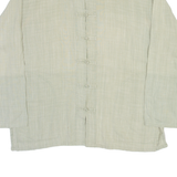 Womens Blouse Green High Neck Long Sleeve XL