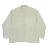 Womens Blouse Green High Neck Long Sleeve XL