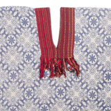 Womens Printed Vest Blue V-Neck Sleeveless Crazy Pattern M