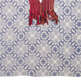 Womens Printed Vest Blue V-Neck Sleeveless Crazy Pattern M