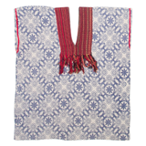 Womens Printed Vest Blue V-Neck Sleeveless Crazy Pattern M