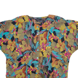 Womens Printed Blouse Green Floral L