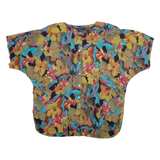 Womens Printed Blouse Green Floral L