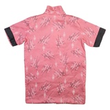 Reversible Womens Kimono Blouse Pink Crazy Pattern L