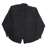 SPENGLER Womens Shirt Black Collared Long Sleeve M