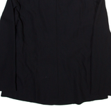 GLAMER Womens Wrap Blouse Black V-Neck Long Sleeve Viscose M