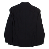 GLAMER Womens Wrap Blouse Black V-Neck Long Sleeve Viscose M