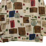 CITYLIFE Womens Printed Shirt Beige Collared Long Sleeve Viscose Crazy Pattern L
