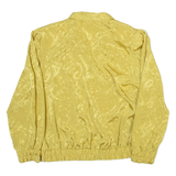 CHARLES JOGELE Womens Printed Blouse Gold Collared Long Sleeve Crazy Pattern M