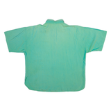 Womens Shirt Blue Collared Silk XL