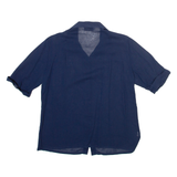 JULIETTA Womens Shirt Blue Collared M