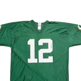 NFL Green Bay Packers Home #12 Rodgers Mens Jersey Green USA V-Neck 2XL