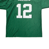 NFL Green Bay Packers Home #12 Rodgers Mens Jersey Green USA V-Neck 2XL