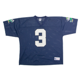 LOGO 7 Notre Dame Home #3 Mens Jersey Blue 90s USA V-Neck XL