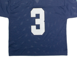 LOGO 7 Notre Dame Home #3 Mens Jersey Blue 90s USA V-Neck XL