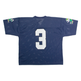LOGO 7 Notre Dame Home #3 Mens Jersey Blue 90s USA V-Neck XL
