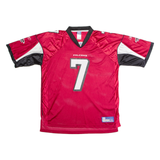REEBOK Atlanta Falcons Home #7 Vick Mens Jersey Red USA V-Neck Nylon XL