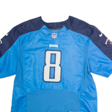 NIKE Tennessee Titans Home #8 Mariota Mens Jersey Blue USA V-Neck XL