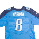 NIKE Tennessee Titans Home #8 Mariota Mens Jersey Blue USA V-Neck XL