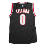 ADIDAS Portland Trail Blazers #0 Lillard Basketball Mens Jersey Black Sleeveless USA M