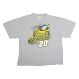 CHASE AUTHENTICS Matt Kenseth #20 NASCAR Racing Mens T-Shirt Grey USA 2XL