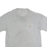 CARHARTT Mens T-Shirt Grey Crew Neck L