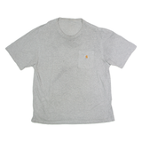 CARHARTT Mens T-Shirt Grey Crew Neck L