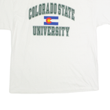 CHAMPION Colorado State University Mens T-Shirt White USA Crew Neck XL