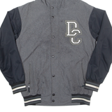 DC CLOTHING Mens Rain Coat Grey Hooded S