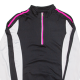 CRANE Cycling Womens Jersey Pink Long Sleeve 1/4 Zip M