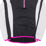 CRANE Cycling Womens Jersey Pink Long Sleeve 1/4 Zip M