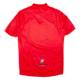 SKI AND BIKE Cycling Mens Jersey Red 1/4 Zip L
