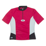 Cycling Womens Jersey Red 1/2 Zip M