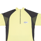 HOTNWILD Cycling Mens Jersey Yellow 1/4 Zip L
