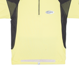 HOTNWILD Cycling Mens Jersey Yellow 1/4 Zip L